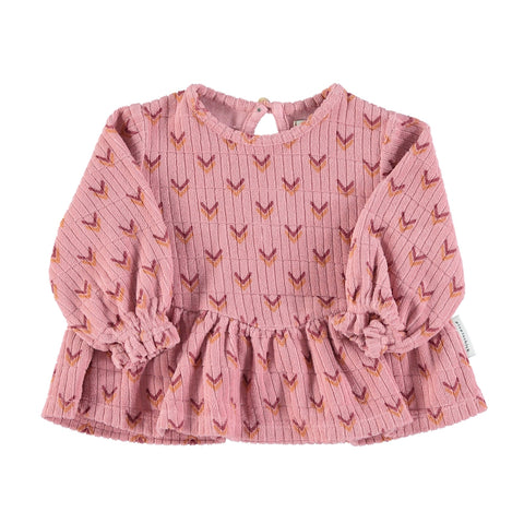 Piupiuchick Pink Multicolor Arrows Blouse + Pant Set