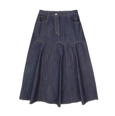 Coco Blanc Denim Skirt