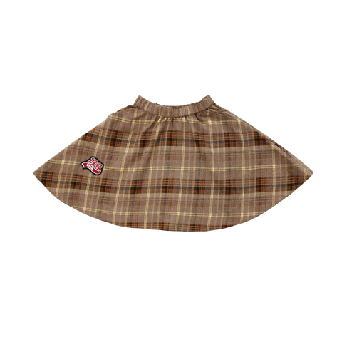 Coco Blanc Plaid Graphic Skirt