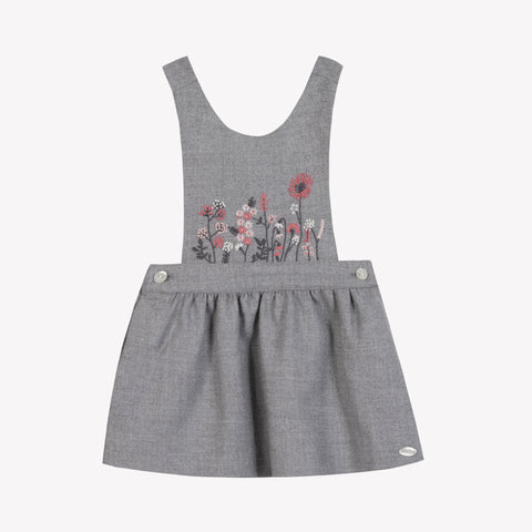 Tartine et Chocolat Medium Grey Jumper Floral Dress