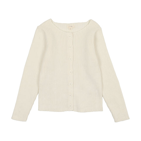 Lil Legs Cream Classic Cardigan