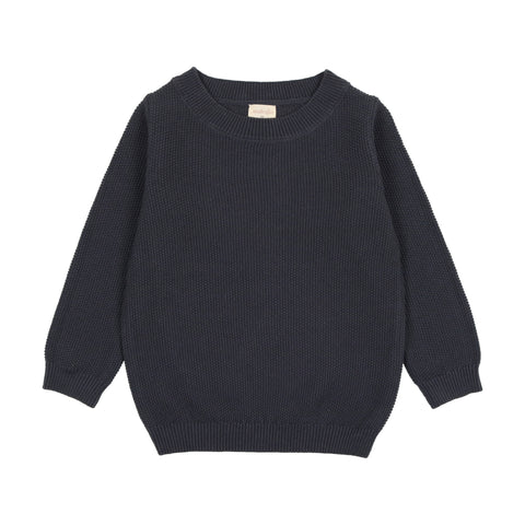 Lil Legs Off Navy Long Sleeve Crewneck Sweater