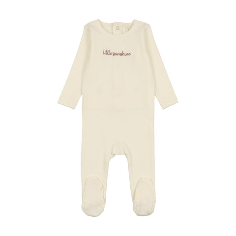 Lilette Milk/Pink Little Sunshine Footie