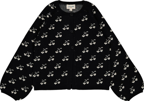 Louis Louise Black Cherry Gulash Kids Cardigan