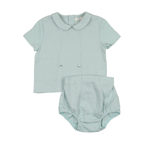 Coco Blanc Pale Blue Peter Pan Set