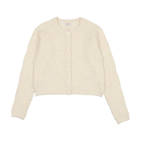 Coco Blanc Cream Crochet Cardigan