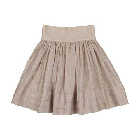 Coco Blanc Champagne Ruffle Skirt