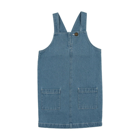 Coco Blanc Blue Denim Pinafore Jumper
