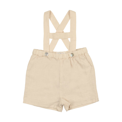 Coco Blanc Cream Boys Overalls