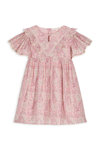 Louise Misha Pink Daisy Garden Siloe Dress