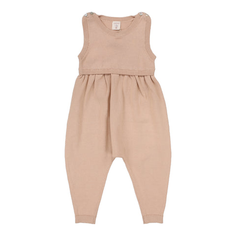Lil Legs Analogie Dusty Pink Knit Overalls