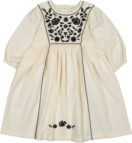 Louis Louise Cream Twill Mahani Dress