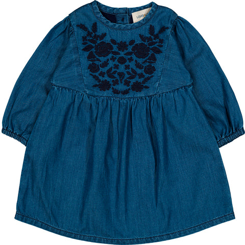 Louis Louise Chambray Blue Denim Maha Baby Dress