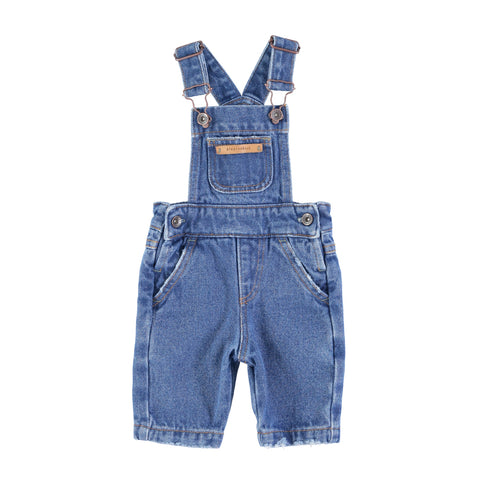 Piupiuchick Washed Navy Denim Dungarees