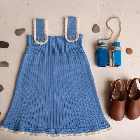 Birinit Deep Blue Knit Dress