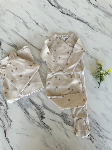 Koalav Light Gray Printed Footie