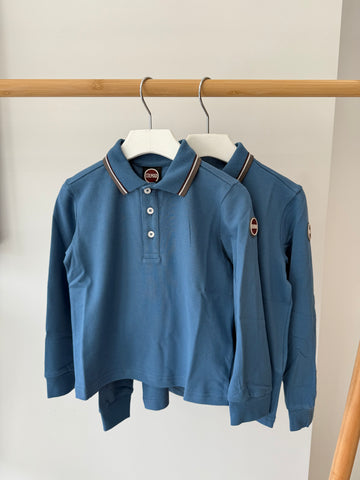 Colmar Admiral Blue Long Sleeve Piquet Polo