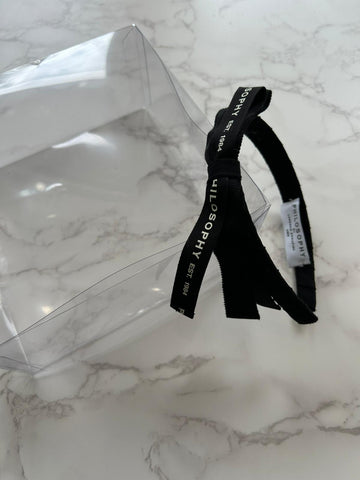 Philosophy Black Bow Headband