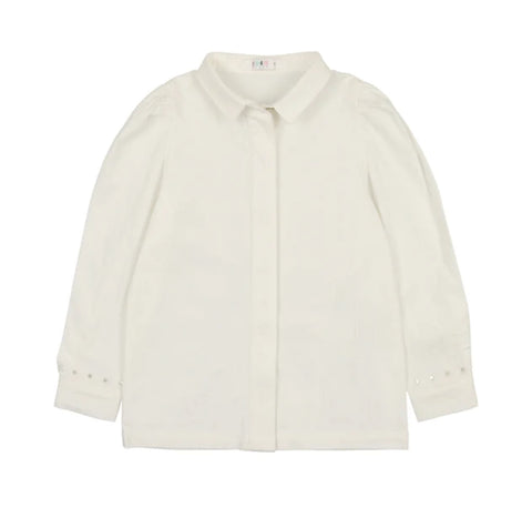 Coco Blanc Ivory Eyelet Blouse