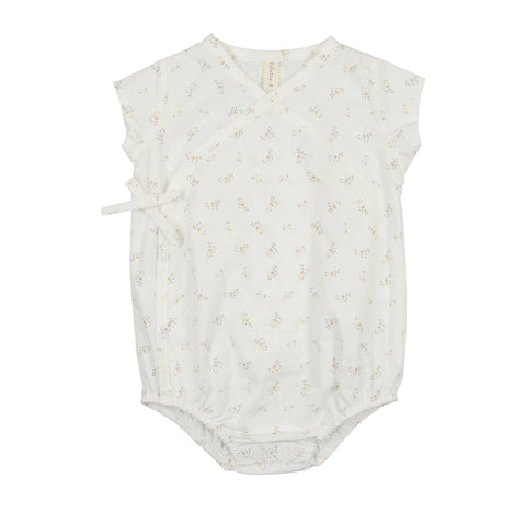 Lilette Petite Butter Printed Wrap Romper
