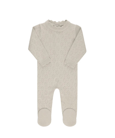 Ely's & Co Tan Pointelle Knit Footie