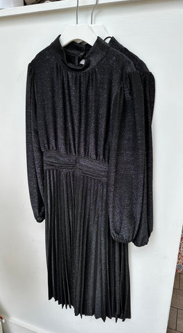 Dixie Black Pleated Dress