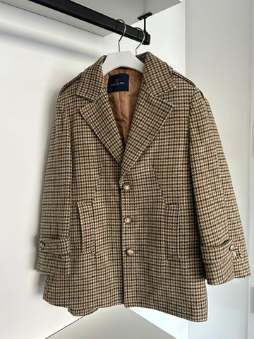 Emanuel Pris Verde Plaid Coat