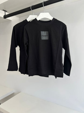 Hugo Black Long Sleeve Mini Me Tee