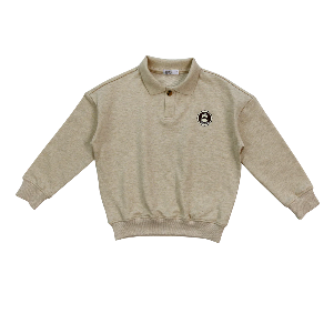 Coco Blanc Tan Boys Sweatshirt Polo