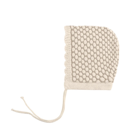 Ely's & Co. Beige Popcorn Bonnet