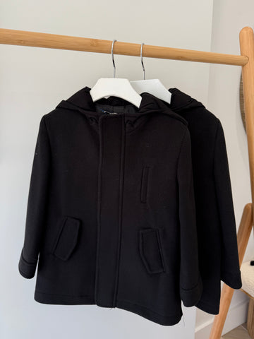 Manuell Frank Black Hooded Jacket