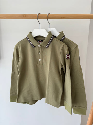 Colmar Long Sleeve Green Piquet Polo