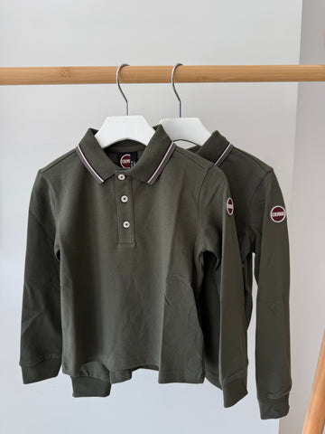 Colmar Green Underwood Long Sleeve Piquet Polo