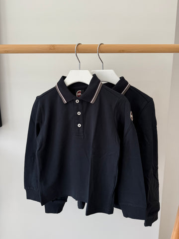 Colmar Navy Long Sleeve Piquet Polo