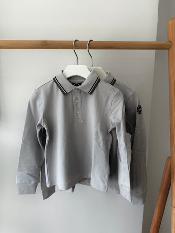 Colmar Long Sleeve Grey Piquet Polo