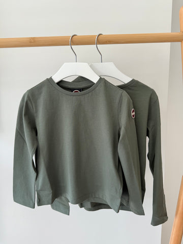 Colmar Green Underwood Long Sleeve Crewneck T-shirt