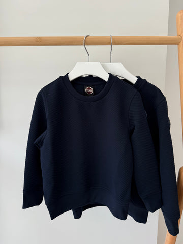 Colmar Navy Monochrome Silicon Logo Crewneck Sweatshirt