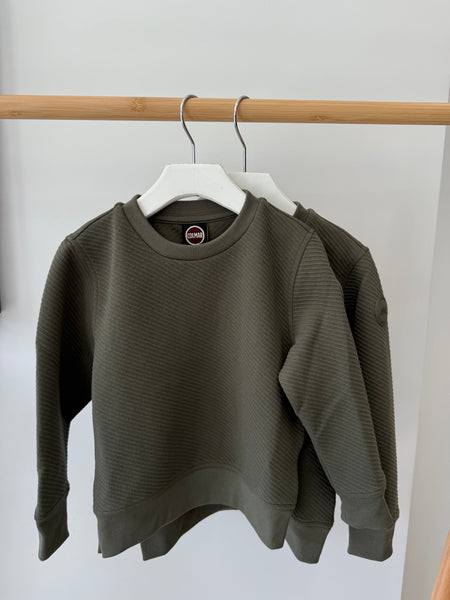 Colmar Green Underwood Monochrome Silicon Logo Crewneck Sweatshirt