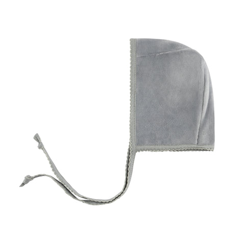 Ely's & Co Blue Velour Kimono Bonnet