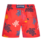 Vilebrequin Red Multicolor Turtles Swimsuit