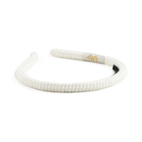 Halo Luxe Ecru Juliana Textured Knit Headband