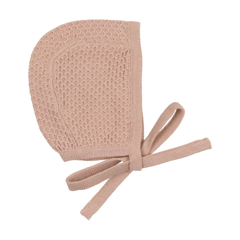 Lilette Rose Knit Pointelle Bonnet