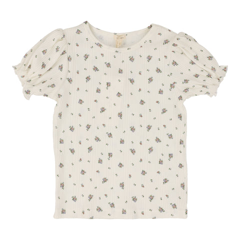 Lil Legs Light Floral Vintage Short Sleeve Tee