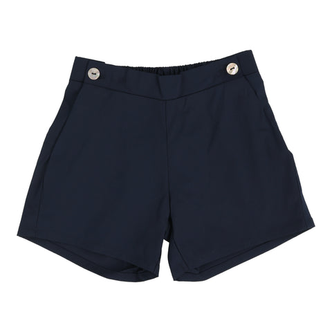 Lil Legs Analogie Navy Linen Shorts