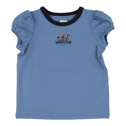 Lil Legs Girls Light Blue Short Sleeve Tee