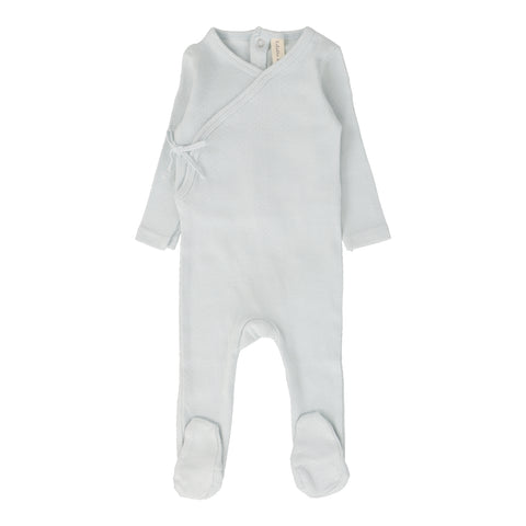 Lilette Sky Blue Pinpoint Wrapover Footie