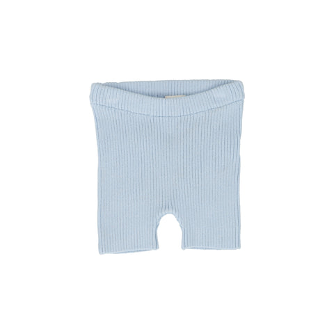 Lil Legs Analogie Light Blue Knit Shorts