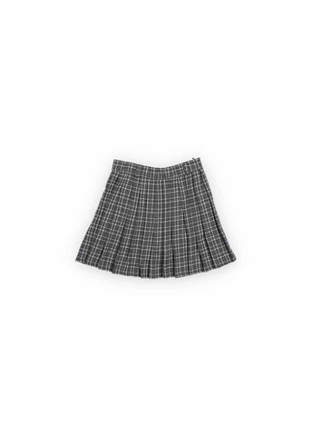 The New Society Galactic Grey Check Martina Skirt