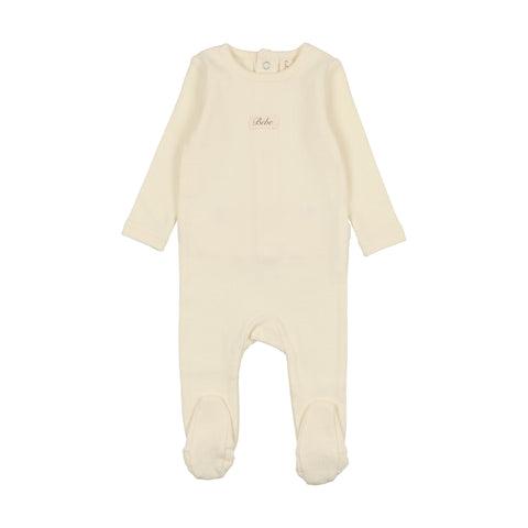Lilette Milk Pointelle Bebe Footie