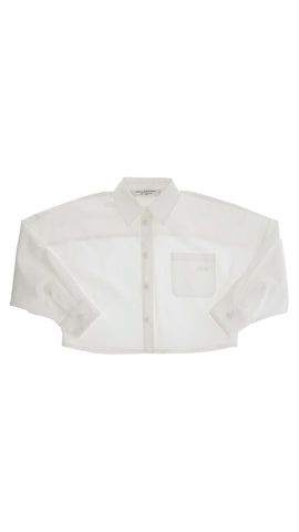 Philosophy Cream Embroidered Popelin Shirt